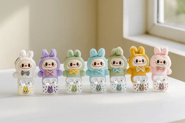 Labubu - Wireless Earbuds with Plush Keychain Set