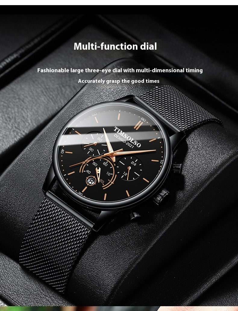 All-matching Simple And High-end Elegant Cool Ultra-thin Calendar Quartz Watch