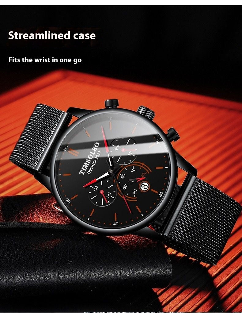 All-matching Simple And High-end Elegant Cool Ultra-thin Calendar Quartz Watch